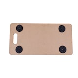 thumbnail of aro chariot de transport à roulettes rectangulaire, MDF / TPE + PP, 29 x 57,5 c 11 cm, avec 4 roues, marron