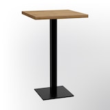 thumbnail of Gastro Stehtisch 70x70 cm | Eiche Rom Natur | Gusseisengestell