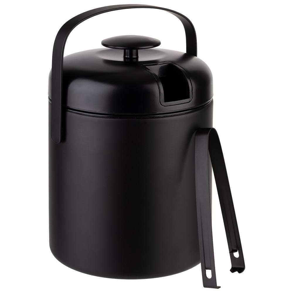 APS ijsemmer set, Ø 14 cm, H: 22 cm, 1,3 liter, roestvrij staal, PP, ABS, zwart