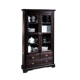 thumbnail of SIT Möbel Acacia vitrinekast | 2 deuren met glasinzet, 3 laden | antiek afwerking | B 98 x D 44 x H 183,5 cm | 09804-30 | Serie SAMBA