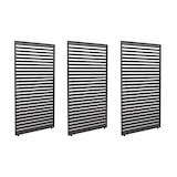thumbnail of Set van 3 aluminium panelen voor pergola HWC-L46, terrasoverkapping, paneelmodule met lamellen, 204x271cm ~ antraciet