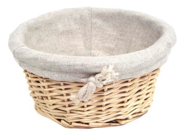 METRO Professional Corbeille en osier, 18 x 18 x 8 cm, ronde, 4 unités