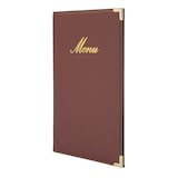 thumbnail of Securit® Menukaart A5 "Classic" - Bordeaux - Kunstleer - 4 zijden
