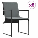 thumbnail of vidaXL Garten Essgruppe 9 pcs Schwarz Stahl