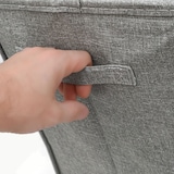 thumbnail of 3er Set 50L Wäschekorb mit Deckel 30x30x60 - XXL Wäschesammler Wäschebox Faltbar