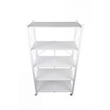 thumbnail of WellHome - Estantería de Almacenaje PLEGABLE de 5 Estantes con Ruedas en color Blanco - 71×34×160 cm