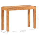 thumbnail of Mesa consola madera maciza de acacia acabado miel 110x40x76 cm