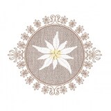 thumbnail of Mank Tassendeckchen Edelweiss, Tissue 9-lagig, Ø 90mm, 250 Stück - Untersetzer Einweg