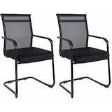 thumbnail of Lot de 2 chaises visiteurs Denny Noir