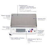 thumbnail of Louis Tellier -  Balance électronique professionnelle -  10kg -  IP53 -  précision 1g -  plateau amovible 22 x 16,5 cm -  N3694