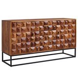 thumbnail of Sheesham Holz Sideboard, Industrial Design, Metallgestell. 145x45x81 cm | Kadima Design