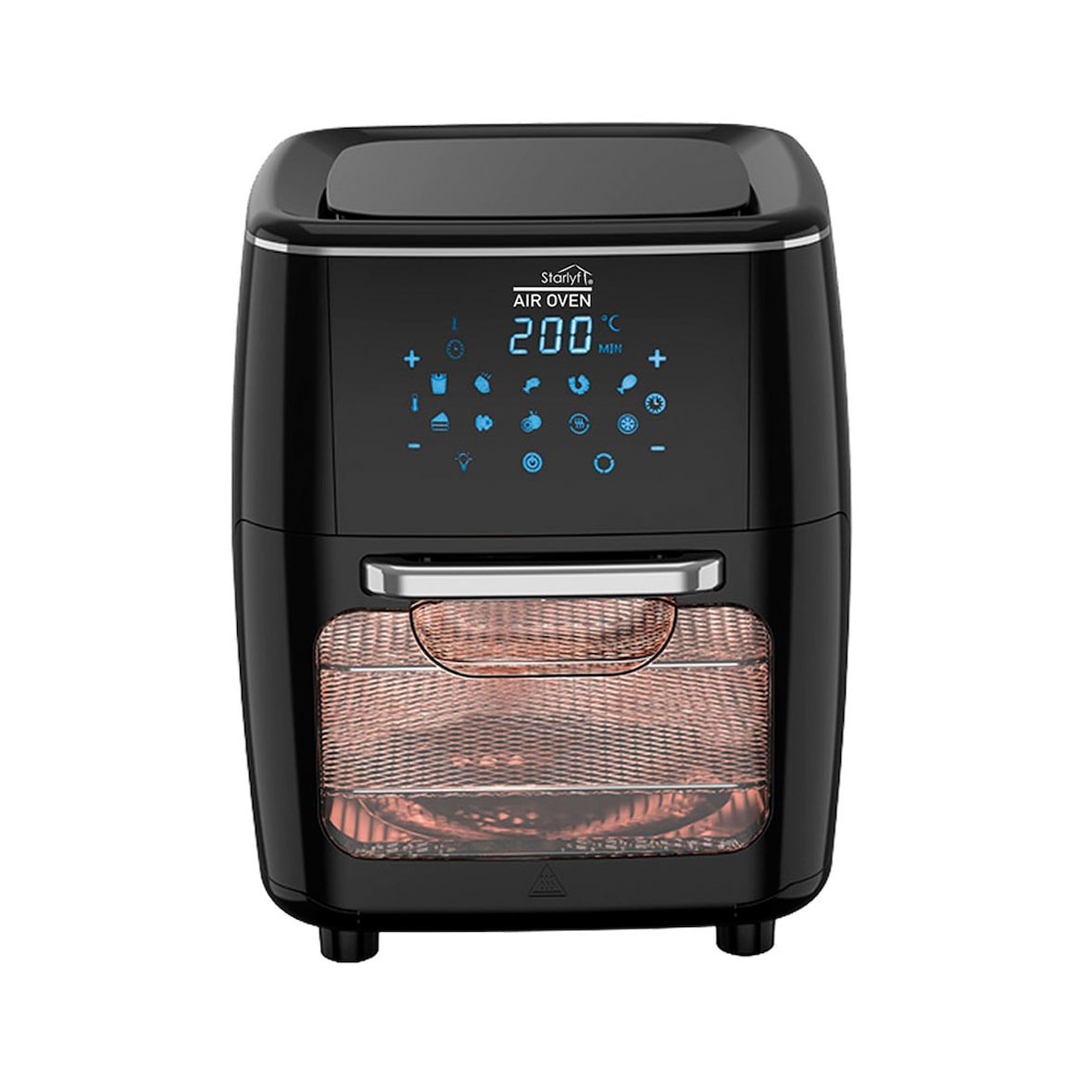 Starlyf Air Oven XXL, Heißluftfritteuse 1700 Watt, 12 Liter, Fritteuse mit 10 Programmen, Rotisserie Funktion, Drehspieß