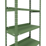 thumbnail of PROREGAL Industriestyle Wohnregal MAGNUS im Schraubsystem Made in Germany | HxBxT 220x75x30cm | 7 Stahlplatten-Ebenen | Fachlast 60kg | Resedagrün