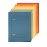 thumbnail of Falken 80004203 100x Umlaufmappen für DIN A4, 250g/m2 Manila-RC-Krt., 2 Sichtlöcher, 2-seit. Gitterdruck - Gelb