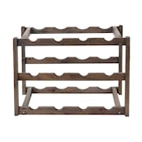 thumbnail of Garrafeira HWC-B58, suporte para garrafas de vinho, abeto 3 prateleiras ~ 3 peças