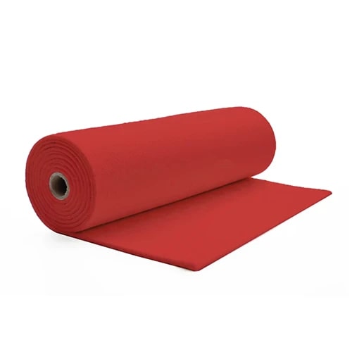 Moqueta ferial rojo al corte. 1 x 30 (30 m²) bodas / eventos / ferias / desfiles