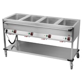 thumbnail of Bain-Marie mobiler Warmhalter Wasserbad Speisenwärmer 4xGN1/1 1650x700x900mm