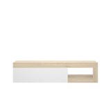 thumbnail of Dmora TV-Ständer Averau, niedriges Sideboard für Wohnzimmer, Wohnzimmer-Sideboard für Fernseher, 204 x 42 x 48 cm, Eiche und Weiß