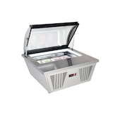 thumbnail of METRO PROFESSIONAL Vitrina de congelación de sobremesa para helados GIV1087C, 86.7 x 73.5 x 44.6 cm, 20 L, plata