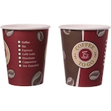 thumbnail of 1000 Stk. Kaffeebecher Trinkbecher "Coffee to go", Pappe beschichtet, 8oz., 200 ml