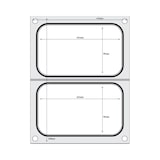 thumbnail of Verzegelmatrijs voor handsealer - 2 vakken 178 x 113 mm - HENDI