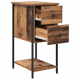 thumbnail of vidaXL Nachttisch 2 pcs Altholz 32 x 42 x 70 cm Holzwerkstoff