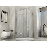 thumbnail of Box Doccia 8mm H195 Lato Fisso Più Anta a Libro Apertura Totale - Cancer - 80x90