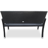 thumbnail of Casaria Gartenbank Poly Rattan 2-Sitzer UV-Lichtbeständig