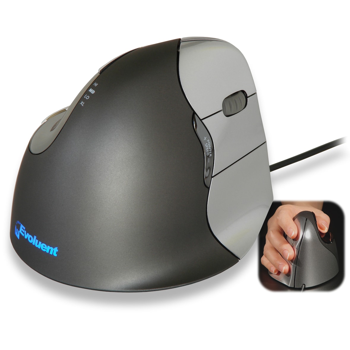EVOLUENT Vertical Mouse 4 Rechte Hand Klein