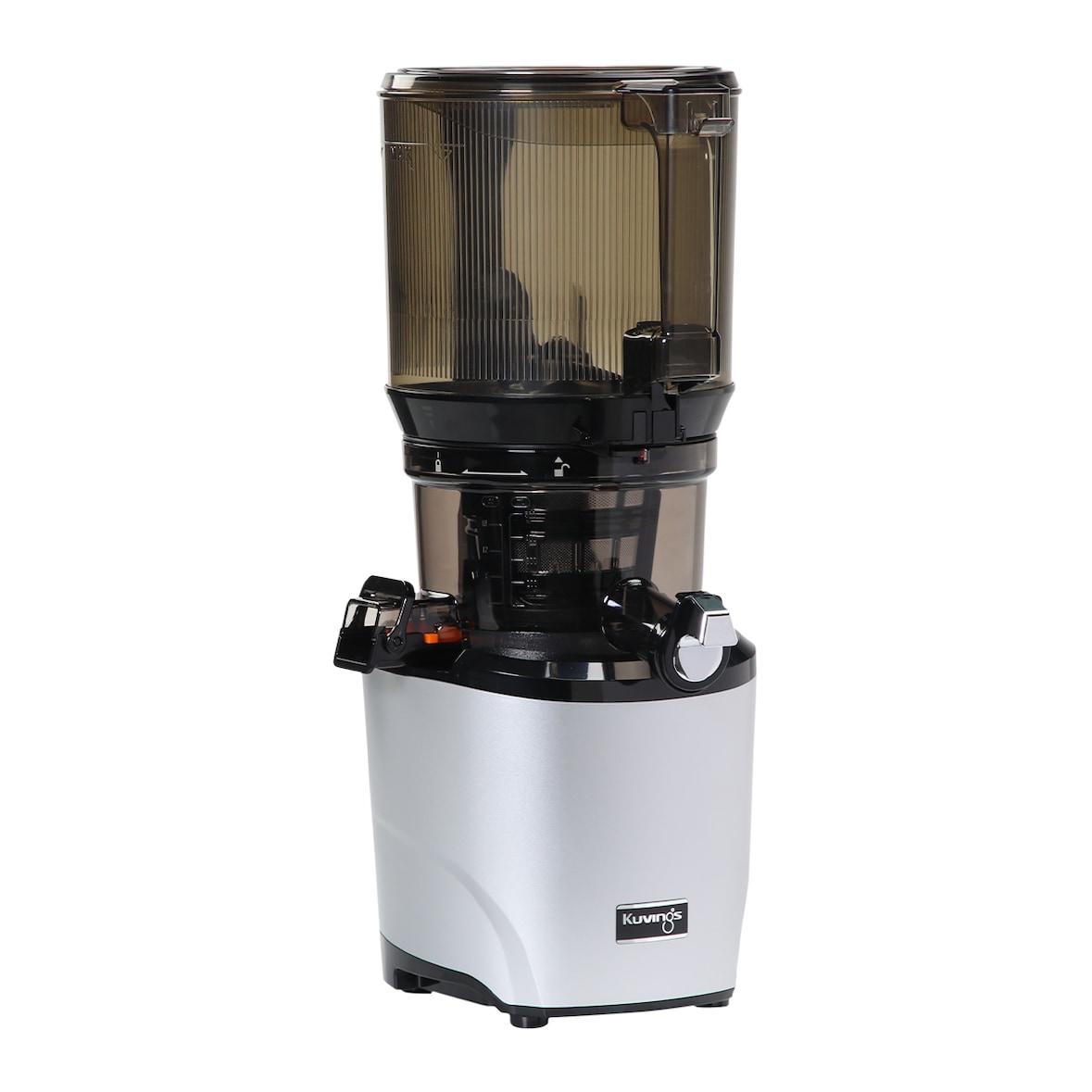 Extractor de zumos Cold Press - Kuvings AUTO10S Light Silver, 48 rpm, 240 W, tolva de 3000 cm, sistema manos libres