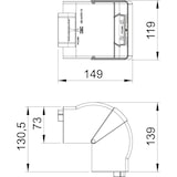 thumbnail of OBO Bettermann Außeneck GK-AH70110RW 6274210