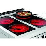 thumbnail of Fornuis | Elektrisch | Keramisch 2/1 GN | 4 Kookplaten | 4x 4kW | Elektrische Oven | 2/1 GN | 5.6kW | 800x900x900(h)mm
