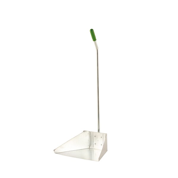 Medial International paletta alza immondizia con manico in metallo zincato 350x250x760 mm venduta in confezione da 12 pezzi di colore grigio e verde