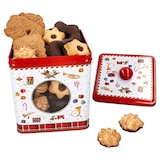 thumbnail of Keksdose Vintage Nutcracker eckig Metall Gebäck-Box mit Sichtfenster Weihnachten