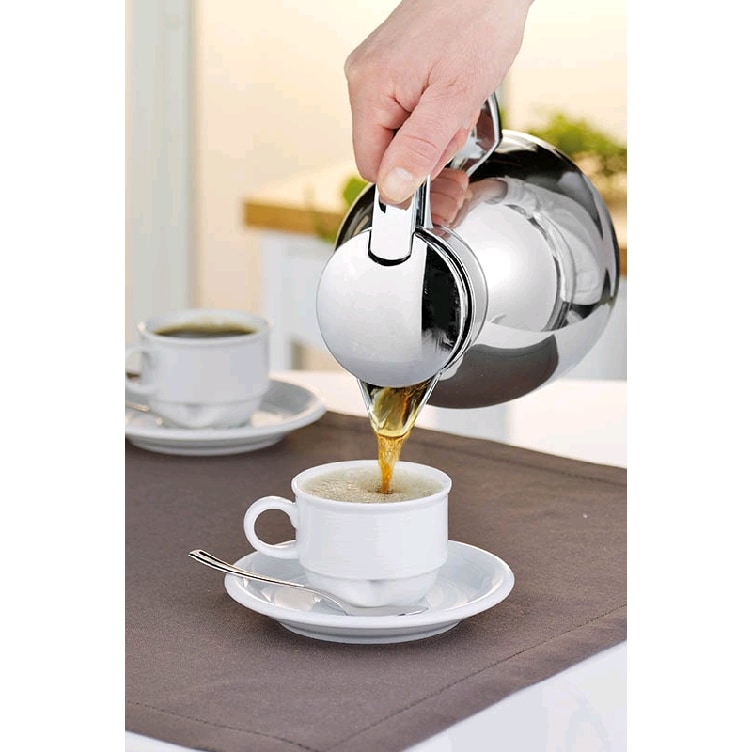 Isolierkanne MAESTRO, Inhalt: 1,0 Liter, für ca. 7 Tassen. Höhe: 19,4 cm.