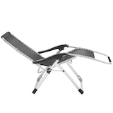 thumbnail of tectake Chaise longue pliable CLOUD réglable en continu - noir, par pièce - 405085