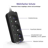 thumbnail of Helos Steckdosenleiste CLASSIC, 3-fach, schwarz, 1,5m, ohne Schalter