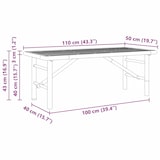thumbnail of vidaXL Couchtisch Braun 110 x 50 x 43 cm Bambus