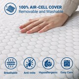 thumbnail of The White Stone Topper Viscoelastico Memory Foam H3 | Matrascorrector | Topper met afneembare hoes | Antibacteriële matrastopper  120x200