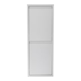 thumbnail of Helloshop26 - Cestino per la raccolta differenziata da parete con 2 scomparti estraibili 93 x 33 x 25 cm bianco 03_0008198