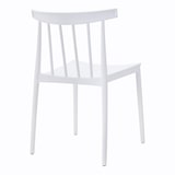 thumbnail of Lot de 4 chaises de terrasse blanc en plastique
