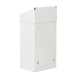 thumbnail of Metalen afvalbak met pushklep, 50 ltr - wit