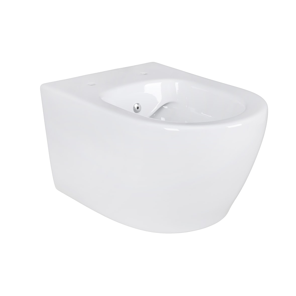 Belvit Spülrandloses Wand Hänge WC mit Taharet/Bidet/Dusch-WC Funktion Weiß