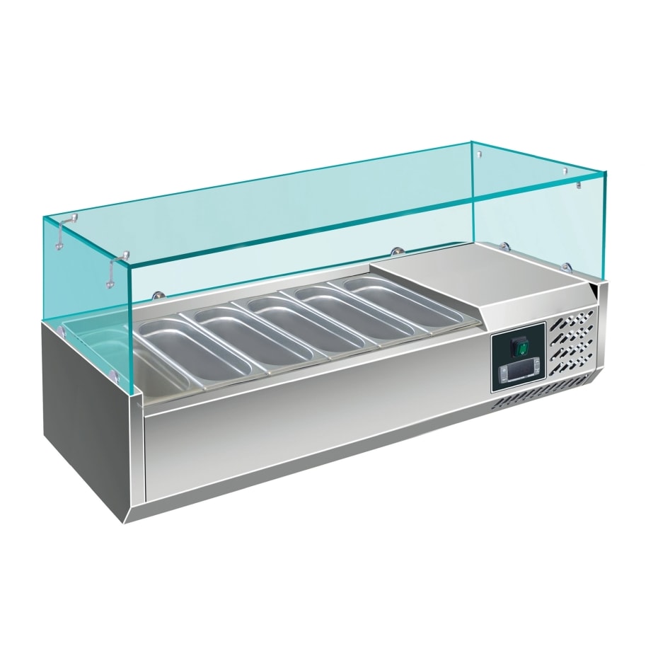 Saro koelvitrine model Evrx 1400/380