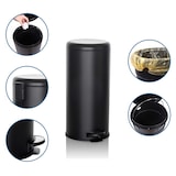 thumbnail of Abfallsammler / Mülleimer CLEAN STEP 30L schwarz matt Inneneimer Kunststoff hjh OFFICE