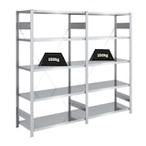 thumbnail of PROREGAL Schwerlastregal Silver Mamba Made in Germany | HxBxT 200x200x50cm | 5 Ebenen je 150kg Fachlast | Verzinkt