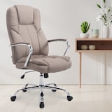 thumbnail of Poltrona ufficio XXL Xanthos in tessuto Tortora