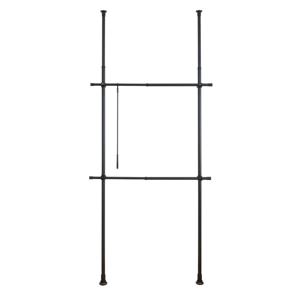 WENKO Teleskop-Garderobensystem Herkules Basic Schwarz