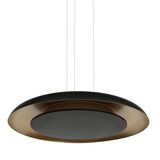 thumbnail of Steinhauer Pendelleuchte 2-fl. "Golden Veil" 4332ZW Schwarz + Gold