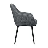 thumbnail of SalesFever Esszimmerstuhl | Bezug Strukturstoff | Stuhlbeine Metall | B 61 x T 60 x H 85 cm | anthrazit – schwarz